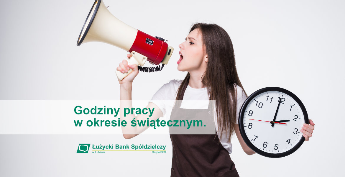 Godziny pracy Banku w okresie Świąteczno - Noworocznym